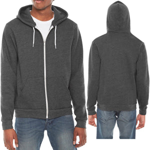 American Apparel Zip Hoodie Unisex Hooded Fleece Sweatshirt USA Made XS-2XL NEW
