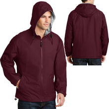 Load image into Gallery viewer, Big Mens Hooded Jacket Water Repellent Sweatshirt Fleece Lined Coat XL 2X 3X 4X