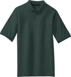 Mens Big and Tall Soft Blended Pocket Polo Shirt LT, XLT, 2XLT, 3XLT, 4XLT NEW