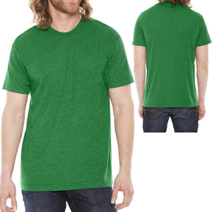 American Apparel Poly Cotton T-Shirt Short Sleeve Crewneck Tee XS S M L XL 2X