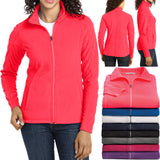 Ladies Plus Size Micro Fleece Jacket Full Zip with Pockets Womens XL 2X, 3X, 4X