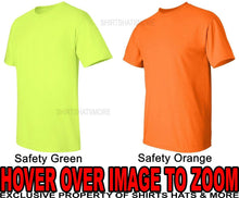 Load image into Gallery viewer, Mens T-Shirt Safety Green Orange Yellow Cotton Blend High Vis ANSI S-5XL Gildan