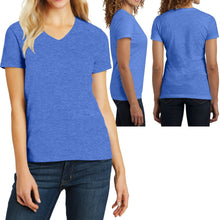 Load image into Gallery viewer, Ladies Plus Size V-Neck T-Shirt Lightweight Womens Top With Heathers XL 2X 3X 4X