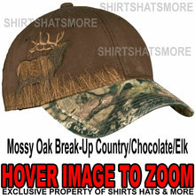 Load image into Gallery viewer, Embroidered Camo Cap Hunting Hat Mossy Oak Break-Up Country/Chocolate/Elk NEW