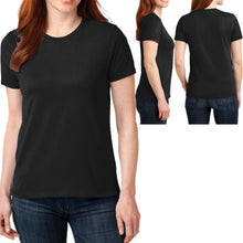 Load image into Gallery viewer, Womens Plus Size Basic T-Shirt Plain Cotton Poly Feminine Fit Ladies Tee XL-4XL