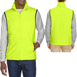 Mens Polar Fleece Vest Sleeveless Jacket Pockets Warm Winter Soft S-2XL 3XL 4XL