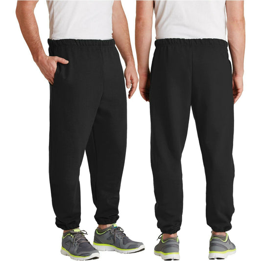 Mens Sweatpants With POCKETS Super Sweats Cotton/Poly Elastic Bottom S-2XL 3XL