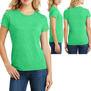 Ladies Plus SIze T-Shirt Soft Tri Blend Fabric Womens Tee XL, 2XL, 3XL, 4XL NEW