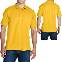 Load image into Gallery viewer, Big Mens Moisture Wicking Polo Shirt Dri Fit Performance Fabric 2XL 3XL 4XL 5XL