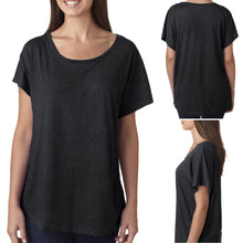 Load image into Gallery viewer, Plus Size Ladies Dolman T-Shirt Soft Tri Blend Womens Tee Top XL, 2XL, 3XL NEW