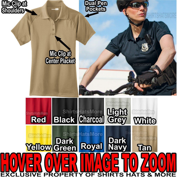 Ladies Tactical Wicking Polo Shirt Snag Proof Womens Police EMT FIRE XS-4XL NEW