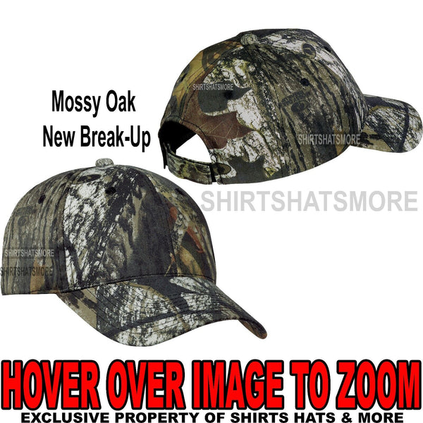 Men's Mossy Oak New Break-Up Camo Hat Baseball Cap Hunting Adjustable NEW!