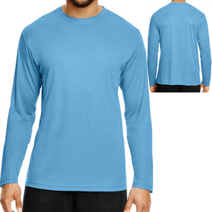 BIG MENS Long Sleeve Base Layer T-Shirt Moisture Wicking  2X 3X 4X NEW