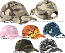 Load image into Gallery viewer, Camo Baseball Cap Hat Camouflage Adjustable Cotton Twill Unstructured NEW