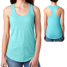 Load image into Gallery viewer, Ladies Flowy PRESHRUNK Racerback Tank Top Cotton/Poly Womens Junior XS-2XL NEW