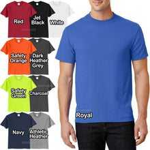 Load image into Gallery viewer, Mens Tall T-Shirt 50/50 Cotton Poly Tee LT, XLT, 2XLT, 3XLT, 4XLT NEW