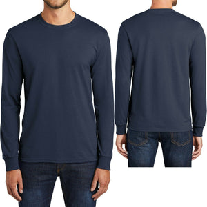 Mens Tall Long Sleeve T-Shirt Cotton Poly Blend Tee LT, XLT, 2XLT, 3XLT, 4XLT