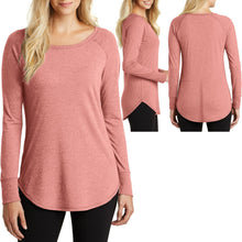 Load image into Gallery viewer, Ladies Plus Size Long Sleeve T-Shirt XL 2X 3X 4X Longer Length Hem Womens Tunic