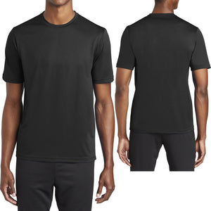Mens Moisture Wicking T-Shirt SNAG RESISTANT Dri Fit Durable XS-XL 2XL, 3XL, 4XL