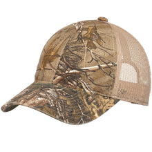 Load image into Gallery viewer, Unstructured Camo Hat Mesh Back Baseball Cap Realtree Xtra/ Tan Adjustable