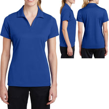 Load image into Gallery viewer, Ladies MICRO MESH Polo Shirt Moisture Wicking Dri Fit Tagless XS-XL 2XL 3XL 4XL