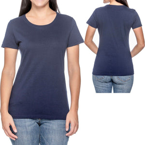 Womens Plus Size T-Shirt Fruit of The Loom Cotton Basic Ladies Tee XL, 2XL, 3XL