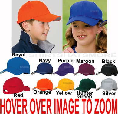 Youth Hat All over Air Mesh Baseball Cap Dri Fit Breathable Sports Team NEW