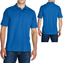 Load image into Gallery viewer, Big Mens Moisture Wicking Polo Shirt Dri Fit Performance Fabric 2XL 3XL 4XL 5XL