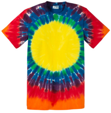 Load image into Gallery viewer, Mens Short Sleeve Rainbow Window Tie Dye Crew Neck Tee T-Shirt Tye Die Size:2XL