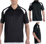 MENS Polo Polytech Moisture Wicking Golf Shirt S, M, L, XL, 2X, 3X, 4X 5X 6X NEW