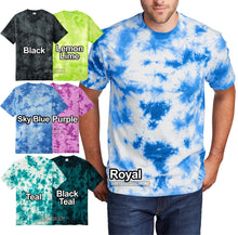 Load image into Gallery viewer, Mens Crystal Tie Dye T-Shirt S-XL 2XL, 3XL, 4XL 100% Cotton Tye Die Tee NEW