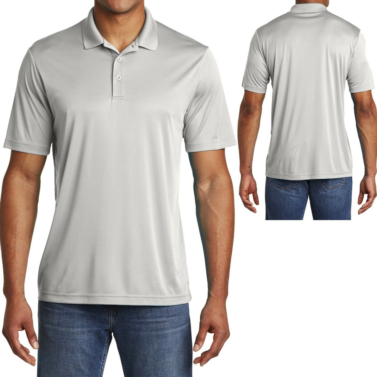 BIG MENS Polo Shirt Performance Dri Fit Moisture Wicking XL, 2XL 3XL, 4XL