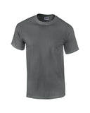 BIG MENS T-Shirt with POCKET Gildan 100% Preshrunk Cotton Tee 2XL, 3XL, 4XL, 5XL