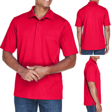 Load image into Gallery viewer, Big Mens Moisture Wicking Polo Shirt Dri Fit Performance 2XL, 3XL, 4XL, 5XL NEW