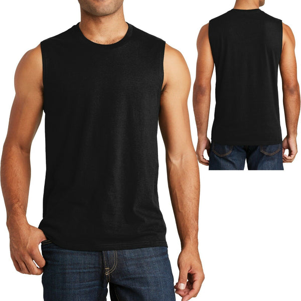 Young Mens Sleeveless T-Shirt Muscle Tank Shooter Cotton Tee XS-XL, 2X, 3X, 4X