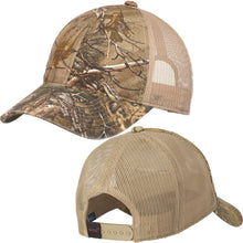 Load image into Gallery viewer, Unstructured Camo Hat Mesh Back Baseball Cap Realtree Xtra/ Tan Adjustable