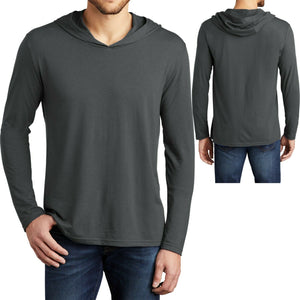 Mens Lightweight Hoodie T-Shirt Long Sleeve Hoody Soft Tee S-XL 2XL, 3XL, 4XL