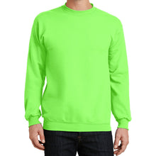 Load image into Gallery viewer, Mens Crew Neck Sweatshirt Pullover NEON Adult Sizes S-4XL Cotton/Poly NEW