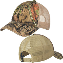 Load image into Gallery viewer, Unstructured Camo Mesh Back Baseball Cap Hat Mossy Oak Break Up Country/Tan NEW!