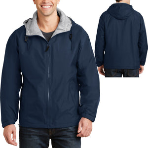 Big Mens Hooded Jacket Water Repellent Sweatshirt Fleece Lined Coat XL 2X 3X 4X