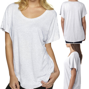 Plus Size Ladies Dolman T-Shirt Soft Tri Blend Womens Tee Top XL, 2XL, 3XL NEW