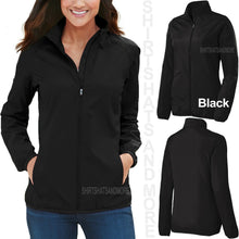 Load image into Gallery viewer, Ladies Plus Size Windbreaker Jacket Full Zip Unlined Water Resistant XL 2X 3X 4X