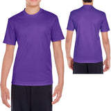Youth Moisture Wicking T-Shirt UPF 40+ UV Team Sports Boys Girls Kids XS-XL NEW!