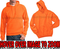 Pullover Sweatshirt Safety Orange Hoodie S M L XL 2XL 3XL High Visibility NEW