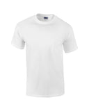 BIG MENS T-Shirt with POCKET Gildan 100% Preshrunk Cotton Tee 2XL, 3XL, 4XL, 5XL