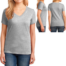 Load image into Gallery viewer, Ladies Plus Size V-Neck T-Shirt Womens Cotton Top 2XL, 3XL, 4XL Many Colors NEW
