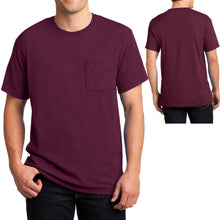 Load image into Gallery viewer, Mens T-Shirt with Pocket Jerzees 50/50 Cotton/Poly Tee Size S, M, L, XL NEW
