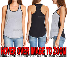 Load image into Gallery viewer, Ladies Racerback Tank Top 2 Tone T-Shirt Junior Cut PRESHRUNK Cotton Blend XS-2X