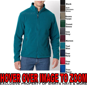 Mens Polar Fleece Jacket CoreValue Full Zip  S - XL, 2X 3X 4X 5X 6X NEW