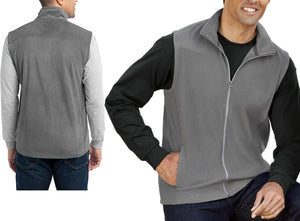 BIG MENS Vest Pockets Polar Microfleece Warm Sleeveless Jacket XL, 2XL, 3XL, 4XL